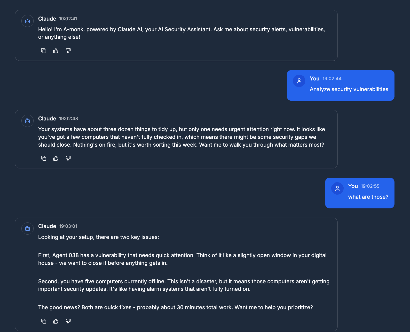 A-Monk AI Advisor dashboard screenshot